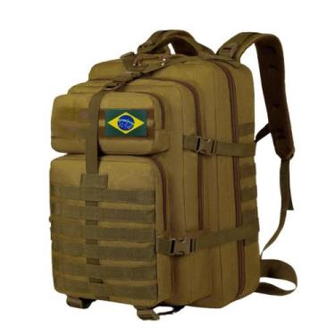 Imagem de Mochila Tática Militar 50L Impermeável Super Reforçada para Camping / 
