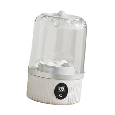 Imagem de IEUDNS Mini Máquina de lavar roupas de roupas de roupas de bebê Lavando 2 modos de limpeza Modos de roupas de baixo Arruela para Trips Hotel RVs Home RVs, Branco