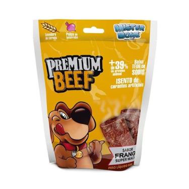 Imagem de Petisco mister bone para cães bifinho canino ração sabor frango 500gr