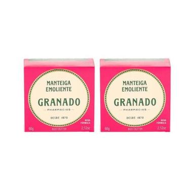 Imagem de Manteiga Emoliente Granado Pink 60g Hidrantante Kit 2 uni