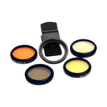 Imagem de Kit Lentes Filtro De Celular P/ Fotografia Aquários Corais - Gold Sand