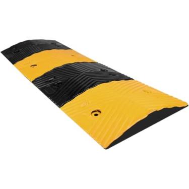 Imagem de Lombada De Borracha Preta/amarela, Lombada De Borracha, Rampa De Velocidade De Entrada De Estacionamento Rampa De Borracha Para Veículos Garagem Carro Almofada De Subida Lom, One Color, 100x30x3CM