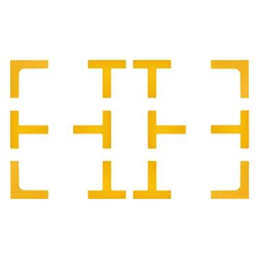 Imagem de Eco Walker Kit de marcadores Court Lines, para criar sua própria mini quadra de tênis de pickleball (amarelo)