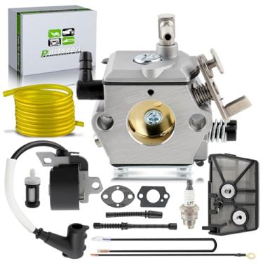 Imagem de partszen 1118 120 0600 Carburador para Stihl 028 028AV 028 SUPER para Walbro WT-16B para Tillotson HU-40 Substituição 1118 120 0601 com bobina de ignição