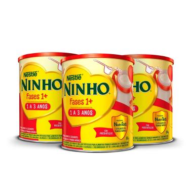 Imagem de Kit 3 Ninho Fases 1+ 800g cada
