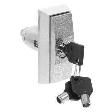 Imagem de PLAFOPE 1 conjunto de fechadura de máquina de venda automática de água tipo T de liga de zinco com trava de chave para máquinas de lavagem de carro Arcade Snack fácil instalação segurança aprimorada