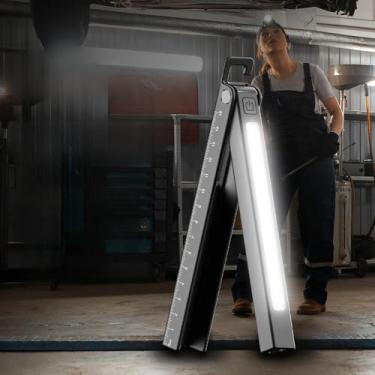 Imagem de YZYOE Caneta de régua de LED recarregável, luz de trabalho multifuncional portátil para uso externo, branco de 6 modos, lâmpada quente de 3500 K e lâmpada vermelha, equipada com atração magnética e