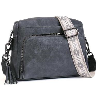 Imagem de Bolsa tiracolo POIUGOYA em material vegano moderno para mulheres