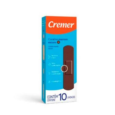 Imagem de Curativo Cremer Marrom Escuro 10 Unidades