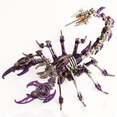 Imagem de Kit de modelo 3D de quebra-cabeça de metal YUEZUDPO Scorpion para adul