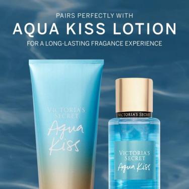 Imagem de Kit Victoria's Secret Aqua Kiss hidratante + Body Splash  Mais vendido
