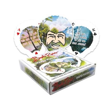 Imagem de AQUARIUS Bob Ross Shaped Playing Cards, Multicolor