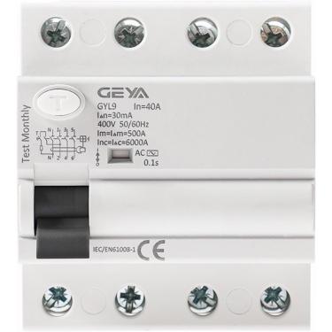 Imagem de Gyl9 Ac Disjuntor Diferencial De Corrente Residual Interruptor De Disjuntor Diferencial 4p 25a 40a 63a 100a, 4p 25a, 300mA