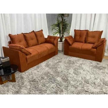 Imagem de Sofá 2 e 3 Lugares Confort Refúgio - Alpoim, Terracota, 2 e 3 Lugares