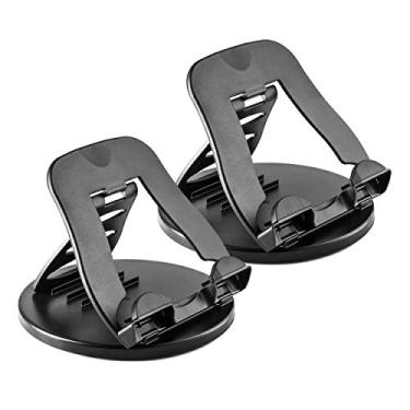 Imagem de MOOSENG Pacote com 2 suportes para tablet com base giratória de 360° e ajuste de inclinação de 4 ângulos para iPad Apple de 7 a 10 polegadas, Samsung Galaxy Tab, Kindle, Google Nexus, E-Readers,