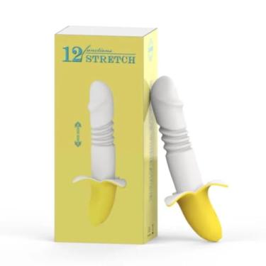 Imagem de Vibrador Ponto G Vai E Vem Em Formato De Banana Com 12 Modos De Vai E Vem Brinquedo Erótico Estimulador