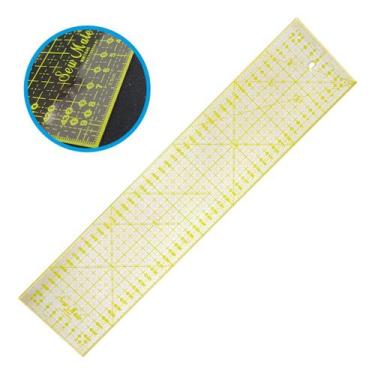Imagem de Régua Corte 10x45cm Patchwork Cartonagem Scrapbook Sew Mate
