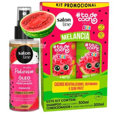 Imagem de Kit Melancia Shampoo + Cond + Óleo Cabelo e Corpo Salon Line