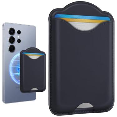 Imagem de Shorogyt Compatível com porta-cartão magnético Magsafe – Carteira de telefone para Samsung Galaxy S25 Series, para iPhone 16/15/14/13/12 Series para mulheres e homens para Apple Mag RFID Magnet Fit 3