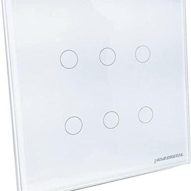 Imagem de Interruptor Inteligente 4X4 Wifi 6 Botões Touch Alexa Google