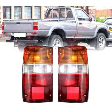 Imagem de LEVANLIGHT Par de substituição de luz traseira traseira para Toyota Pickup SR5 MK3 1989-1995 substituição # 81560-89166 81550-89166