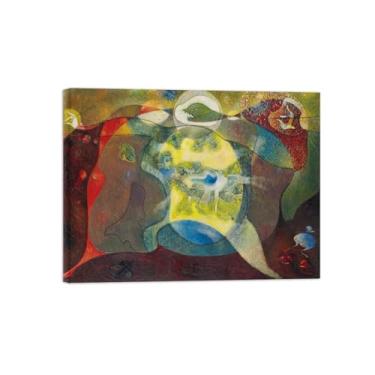 Imagem de Abstrato lona wall art pinturas famosas-Paleta-Poster e impressões para decoração casa sala de estar 60x80cm24x31in Sem Moldura