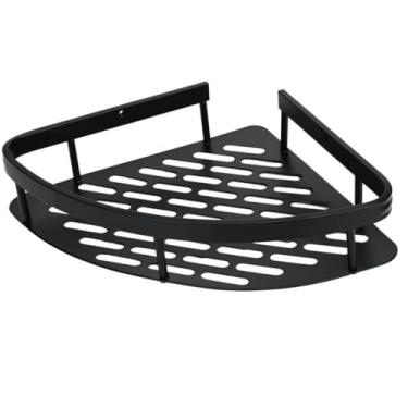 Imagem de Prateleira de Alumínio Arredondada Para Cantos Preta Autoadesiva, 21x28cm, Premium, Felix Magazine