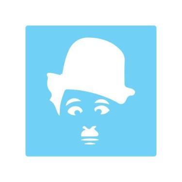 Imagem de Stencil De Parede Tamako Chaplin - 55 X 55Cm - Ref 360 - Stencil Tamak