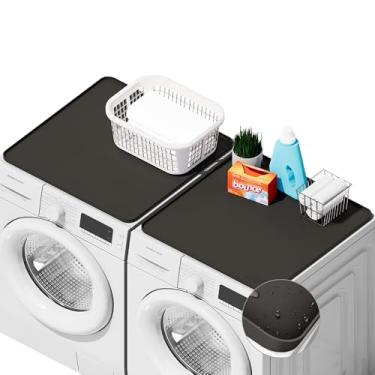 Imagem de SEIRI 2 Peças De Capas Para Lavadora E Secadora, 26" X Protetor Silicone, Antiderrapante, À Prova D'Água, Máquina Lavar, Lavar Roupa Cozinha (Cinza Escuro)