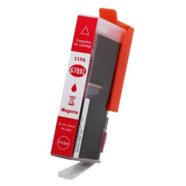 Imagem de Cartucho de Tinta Magenta Compatível 670xl 670 CZ119AB para HP 3525 46