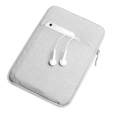 Imagem de Sleeve Bolsa para Kindle de 6 polegadas 11 Geração com Forro Acolchoado e Zíper (Cinza)