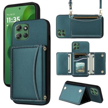 Imagem de Furiet Capa carteira para Motorola Moto G 5G 2025 com alça transversal de couro PU premium porta-cartão à prova de choque resistente acessórios de corpo inteiro capa fina para celular G5G 5 G G5