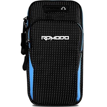 Imagem de RDMODO Suporte De Celular Para Corrida, Braçadeira Grande Capacidade, Iphone 15, 14, 13 Plus, Pro Max, Samsung Galaxy S23, S22 Ultra, 7,5" Resistente À Água, Bolsa Braço Corrida