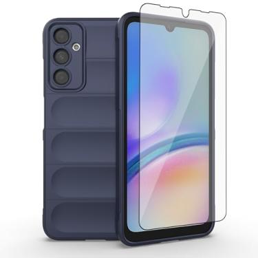Imagem de Asuwish Capa de celular para Samsung Galaxy A05s/A05 com protetor de tela de vidro temperado e TPU macio, fina, à prova de choque, capa protetora de silicone acessórios Ao5s Ao5 A 05s 05 mulheres