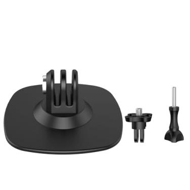 Imagem de BGNing Suporte de cabeça de capacete flexível adaptável base fixa liberação rápida para Hero 12 para câmera de ação Insta360 Ace Pro Suporte de capacete de motocicleta