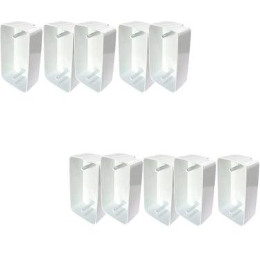 Imagem de 10 caixas sobrepor 4x2 branca ventilador rasa 1000 - RIMA