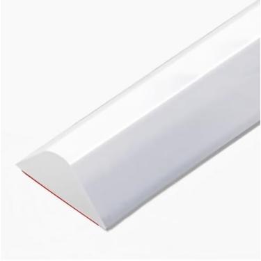 Imagem de Dalrun Limiar de chuveiro dobrável de 99 cm de silicone para barragem de água (branco)