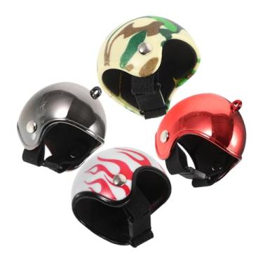 Imagem de WHAMVOX Conjunto de mini capacetes de galinha, capacete, pássaro, animal de estimação, pássaro, headwear protetor