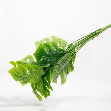 Imagem de Kit 4 Ramos Costela De Adão Folhagens Artificiais 47cm - Gici Decor