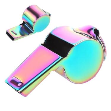 Imagem de Apitos para Treinadores | Apito De Aço Inoxidável Com Cordão Para Treinadores,Acessório Multifuncional de Exterior para Basquetebol Futebol Treino ao Ar Livre Árbitros Funcionários