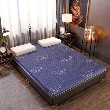 Imagem de Colchões Futon,colchão Portátil De Piso Macio Futon Engrossado,futons Japoneses Duplos Individuais,colchão De Látex De Palmeira De Coco Dormitório De Estudante Tapete De Palma, C, 120x200cm
