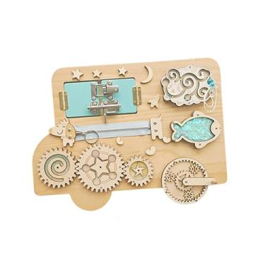 Imagem de shamjina Material de placa ocupada montessori, brinquedo de viagem, brinquedos educativos iniciais para idades 3 4 5 6 presentes de aniversário de meninas, Faça Você Mesmo Estilo B