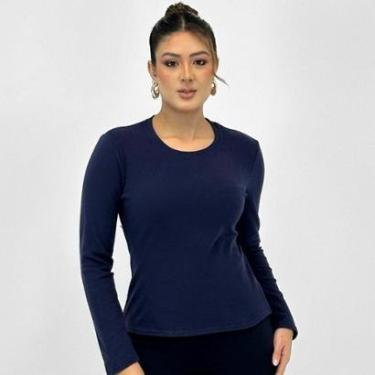 Imagem de Blusa Facinelli Básica em Suede Feminina-Feminino