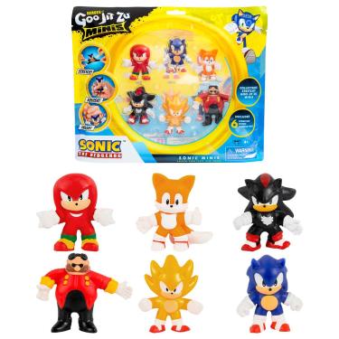 Imagem de Pack Com 6 Mini Bonecos Elásticos Do Sonic - Goo Jit Zu