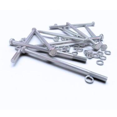 Imagem de Kit 10 parafusos meia rosca parcial sextavado inox m6*120mm - CJFIX