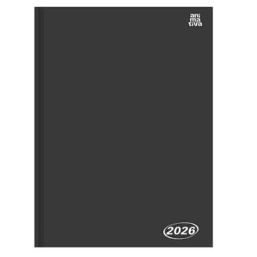 Imagem de Agenda Anual Cost 160fls Kbom Preta Sd 12,3x16,6cm Sortida - Sao Domin