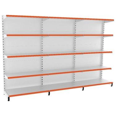 Imagem de Gôndola Parede Prateleira Lateral 1 Inicial + 2 Continuação - ELITE AÇ