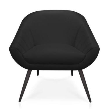 Imagem de Poltrona Giovana material sintético Pés Palito De Ferro - DROSSI