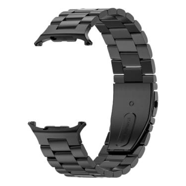 Imagem de Pulseira Metal Aço Inoxidavel 3 Elos LTimports compativel com Galaxy Watch 8 Classic 46mm e Galaxy Watch 8 44mm/40mm (LT-Preto)