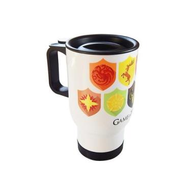 Imagem de Caneca térmica para carro Game of Thrones Escudos (ATG480) - Geek Prem